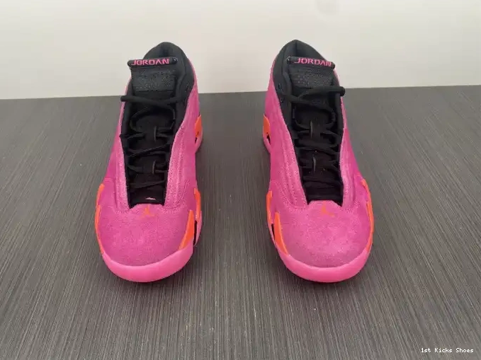 1st Kicks Shoes Pink DH4121-600 (W) Retro Shocking 14 Jordan Low 0514